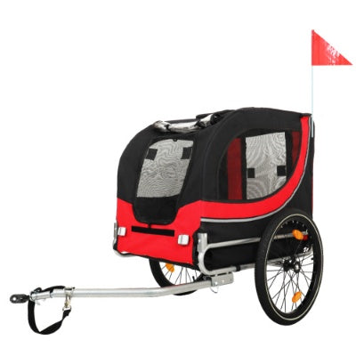Large Folding Bike Trailer For Dogs 120LB Capacity All-Terrain Pet Carrier, Durable Steel Frame For Cycling, Jogging, Camping Outdoor Adventures - Get It for Your Pets - Pet Store