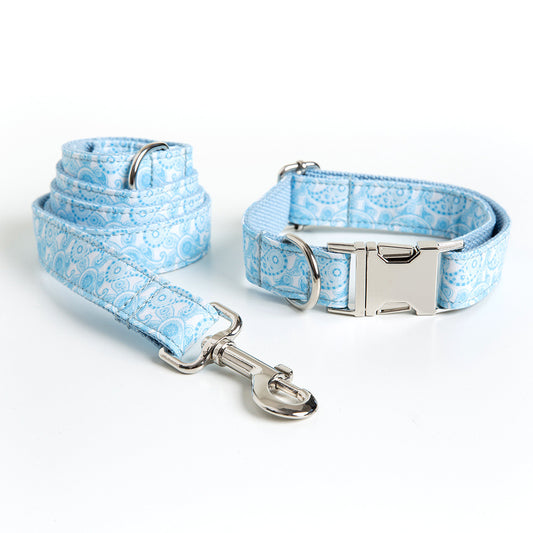 Paisley Pet Collar Leash Set Dog Collar Leash Bow - Get It for Your Pets