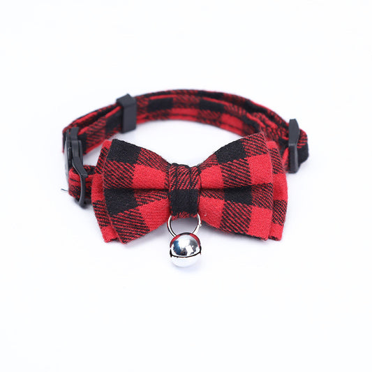 Pet Collar Cat British Style Bow Collar Puppy Bow Tie Cute Bell Necklace Cat Jewelry Collar - Get It for Your Pets