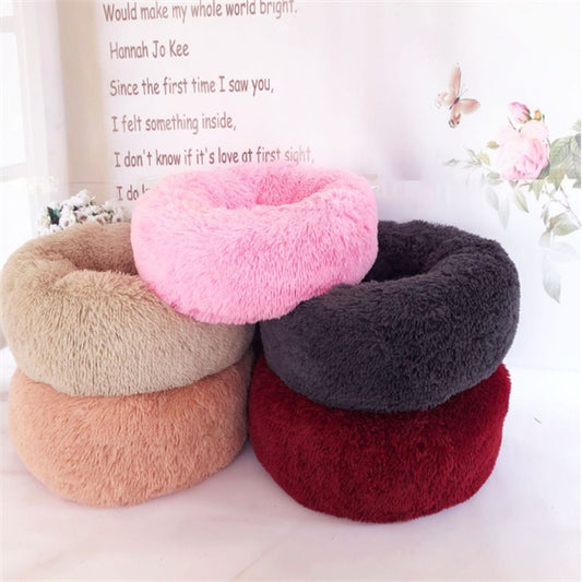 Round Long Hairy Autumn And Winter Nest Pad Cat Mattress - Get It for Your Pets - Pet Store