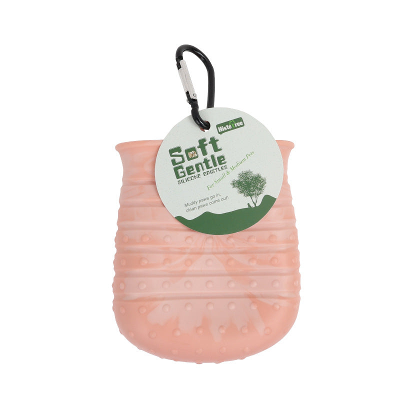 2 In 1 Dog Paw Cleaner Cup Soft Pet Dog Foot Cleaning Washer Brush Cup Portable Pet Foot Washer Paw Clean Brush Foot Cleaning Bucket Pet Products - Get It for Your Pets - Pet Store