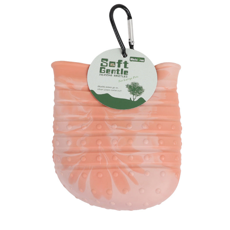 2 In 1 Dog Paw Cleaner Cup Soft Pet Dog Foot Cleaning Washer Brush Cup Portable Pet Foot Washer Paw Clean Brush Foot Cleaning Bucket Pet Products - Get It for Your Pets - Pet Store