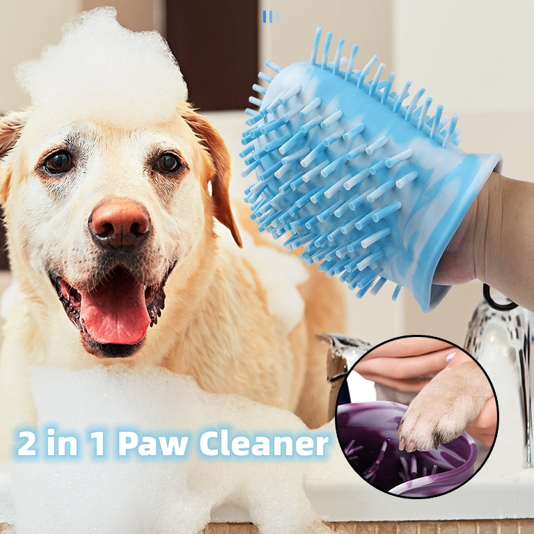 2 In 1 Dog Paw Cleaner Cup Soft Pet Dog Foot Cleaning Washer Brush Cup Portable Pet Foot Washer Paw Clean Brush Foot Cleaning Bucket Pet Products - Get It for Your Pets - Pet Store