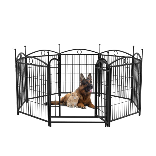 32 Inch 8 Panel Metal Dog Fence Pet Outdoor Playpen - Get It for Your Pets - Pet Store