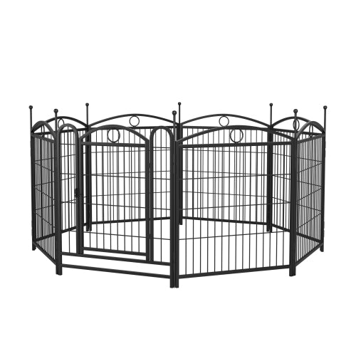 32 Inch 8 Panel Metal Dog Fence Pet Outdoor Playpen - Get It for Your Pets - Pet Store