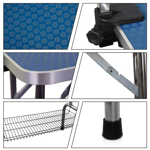 36 Inch Folding Dog Pet Grooming Table Heavy Duty Stainless Steel Pet Dog Cat Grooming Table - Get It for Your Pets - Pet Store