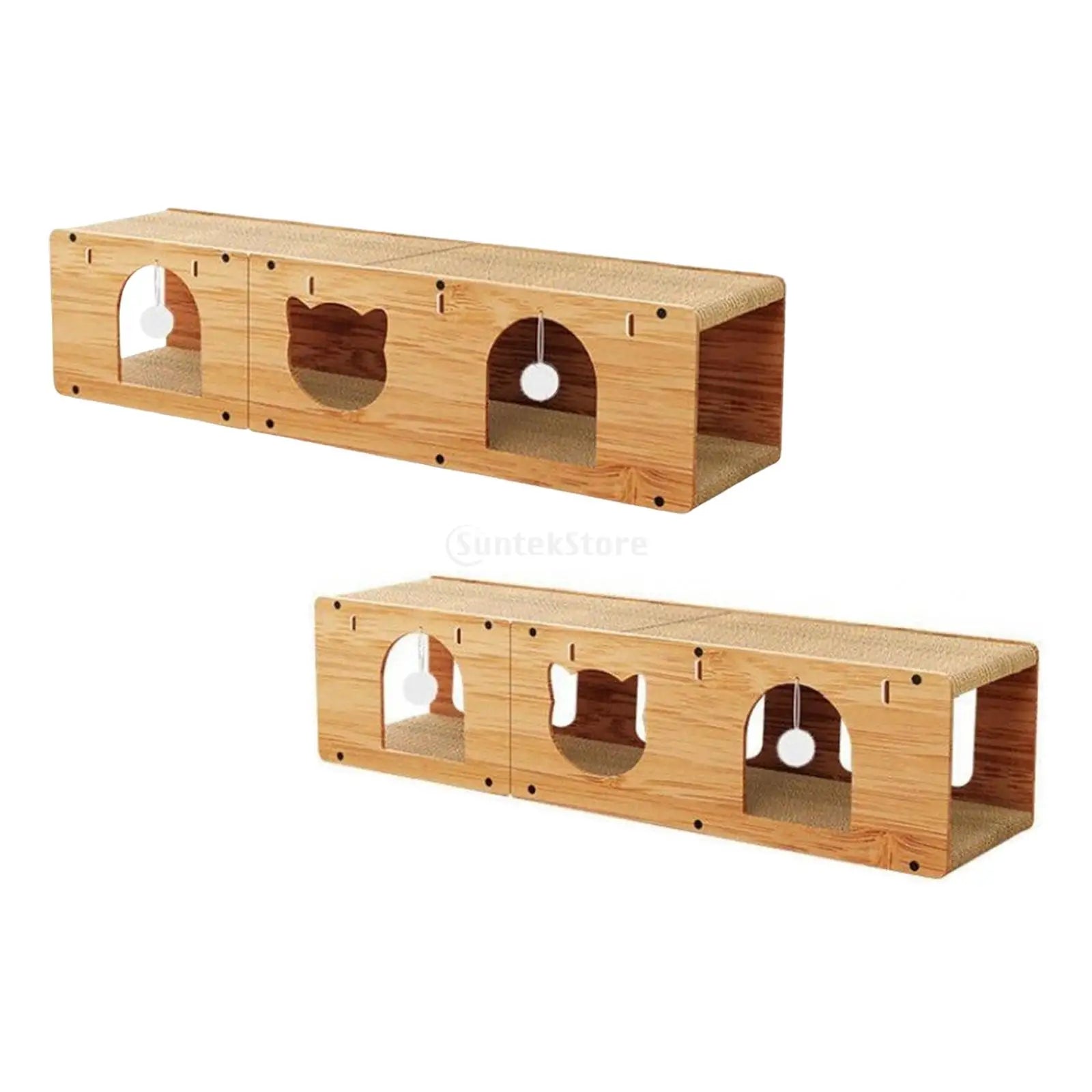 Cat Tunnel House Cats Scratching Pad Sturdy Pets Supplies Multipurpose Cat Tunnel for Kitty Gifts Cats Interactive Toy Furniture