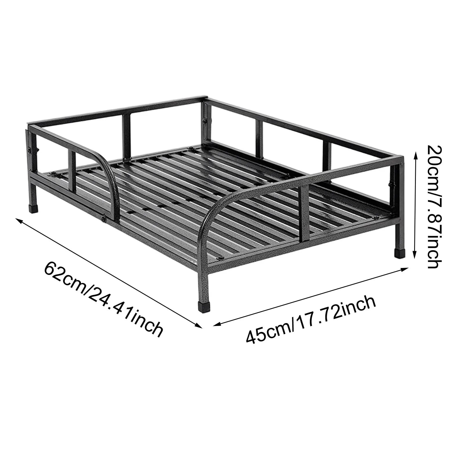 Dog Bed with Rails Comfortable Breathable Medium Dogs Floor Standing Pet Bed Elevated Pet Bed Small Medium Dog Indoor Cats