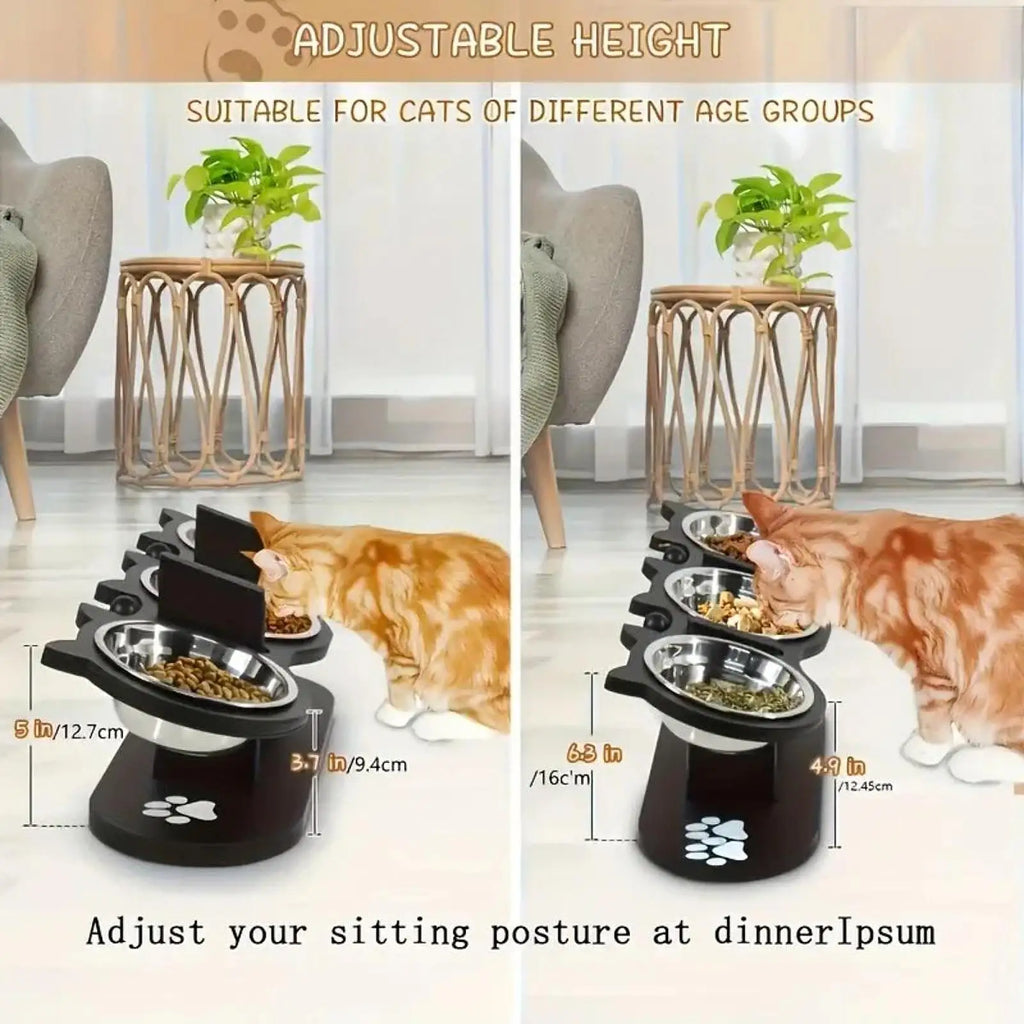 Cat Bowls Elevated Raised Pet Food Feeder Lightweight Cat Dining Table Dish for Home Small Dogs and Cats Puppy Pet Food Bowl