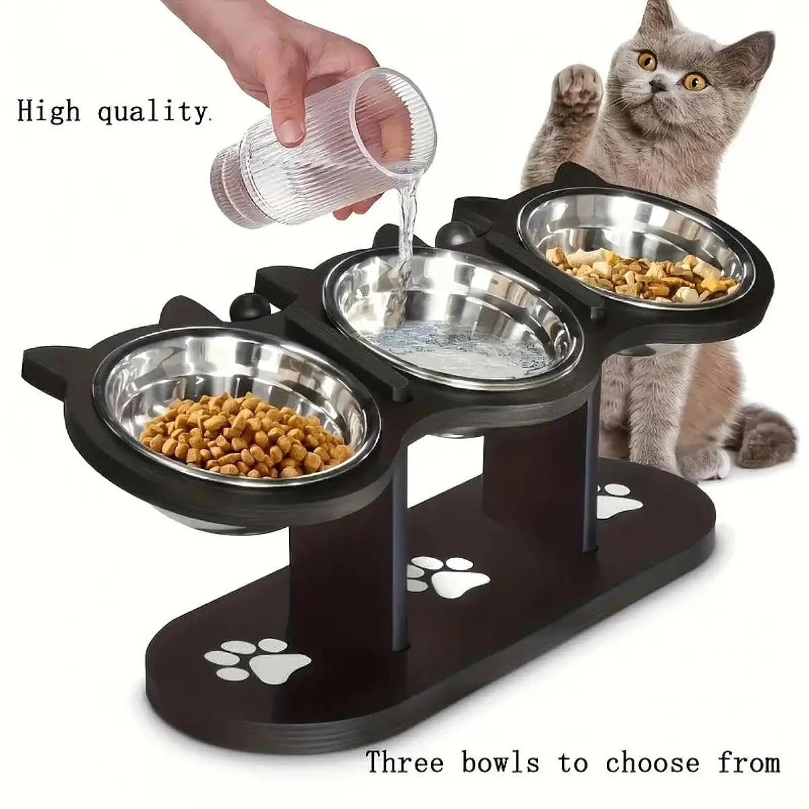Cat Bowls Elevated Raised Pet Food Feeder Lightweight Cat Dining Table Dish for Home Small Dogs and Cats Puppy Pet Food Bowl