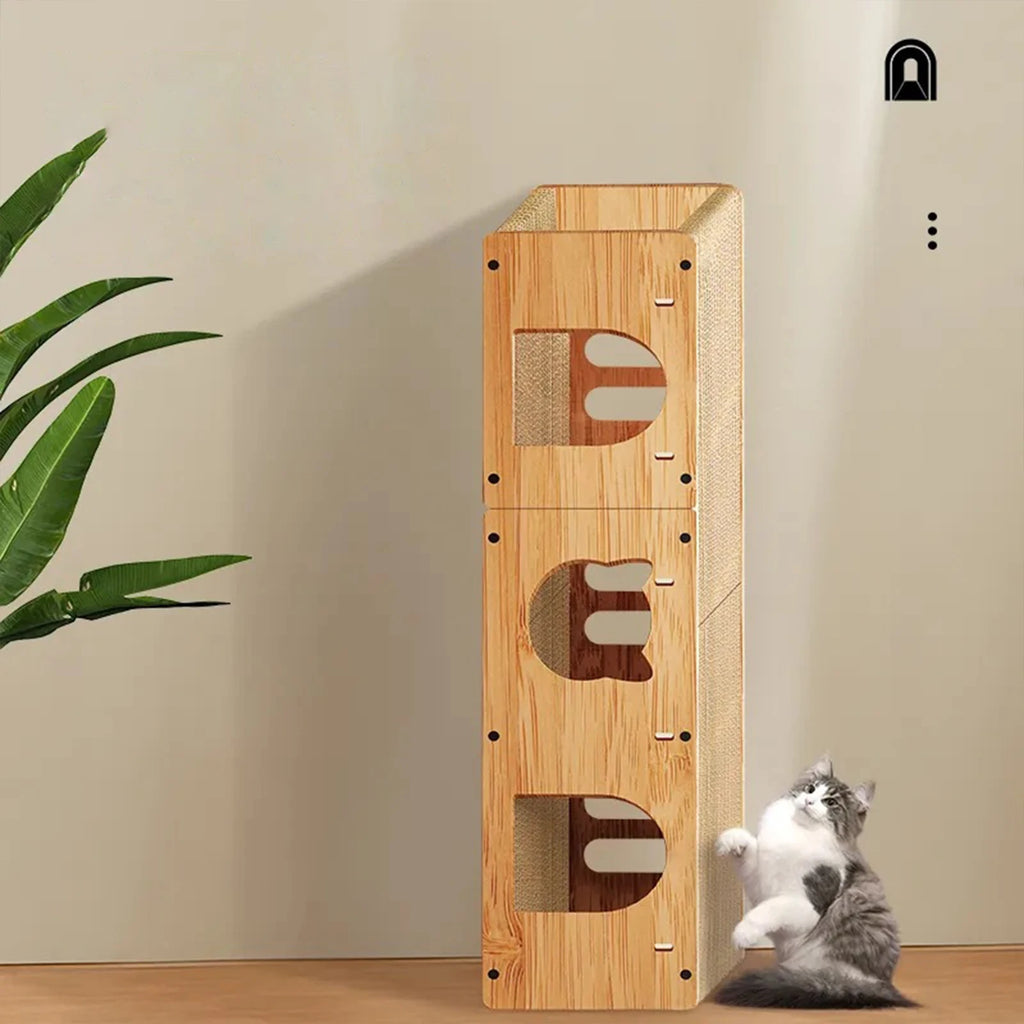 Cat Tunnel House Cats Scratching Pad Sturdy Pets Supplies Multipurpose Cat Tunnel for Kitty Gifts Cats Interactive Toy Furniture