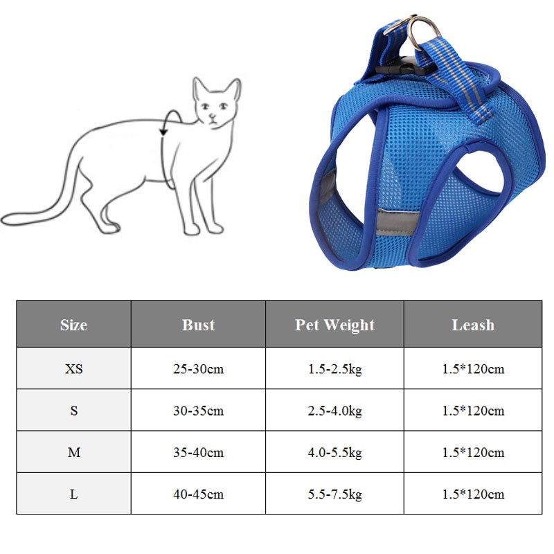 Anti-strike cat traction cat harness - Get It for Your Pets