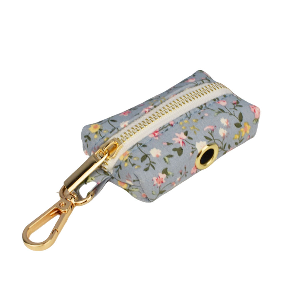 Blue Floral Polyester Cotton Collar With Dog Collar - Get It for Your Pets