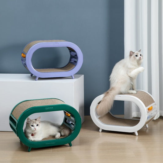 Cat Scratch Board Nest Villa Chamfer Toys - Get It for Your Pets