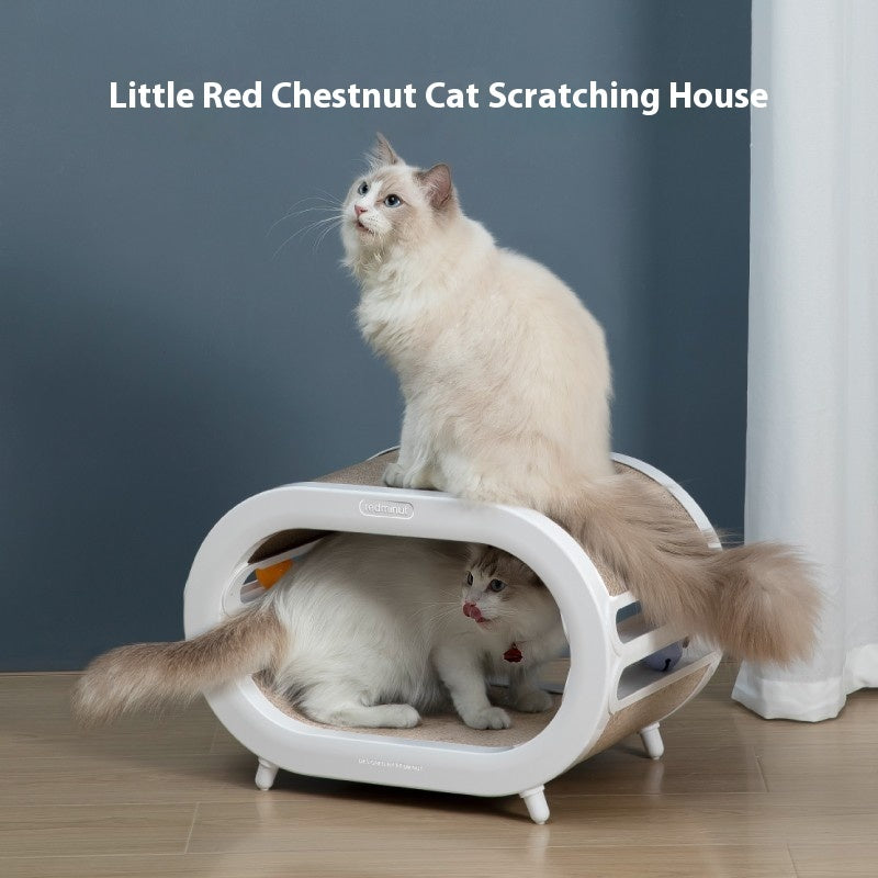 Cat Scratch Board Nest Villa Chamfer Toys - Get It for Your Pets
