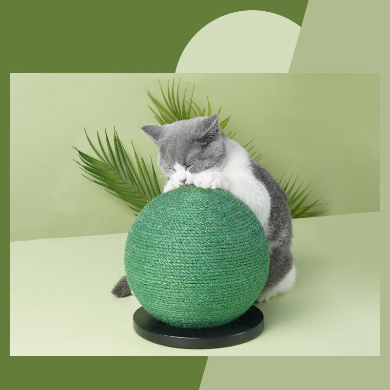 Cat Scratching Ball Board Toy Cactus Shape Scratch Sisal Post - Get It for Your Pets