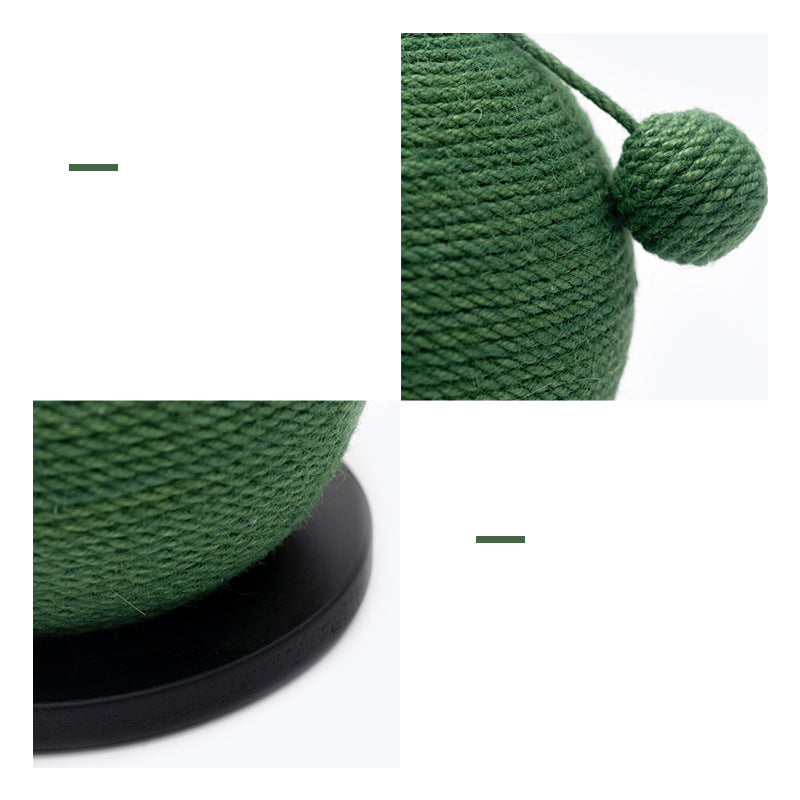 Cat Scratching Ball Board Toy Cactus Shape Scratch Sisal Post - Get It for Your Pets