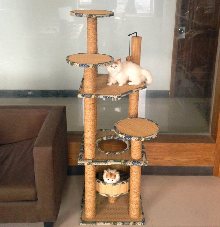 Cat Straw Scratch BoardClimbing Frame - Get It for Your Pets