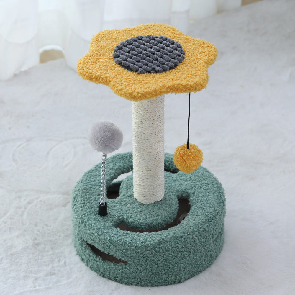 Cat Tree Multifunctional Scraping Rod Cat Teasing Pet Toy - Get It for Your Pets