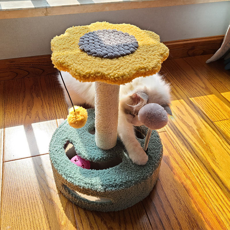 Cat Tree Multifunctional Scraping Rod Cat Teasing Pet Toy - Get It for Your Pets