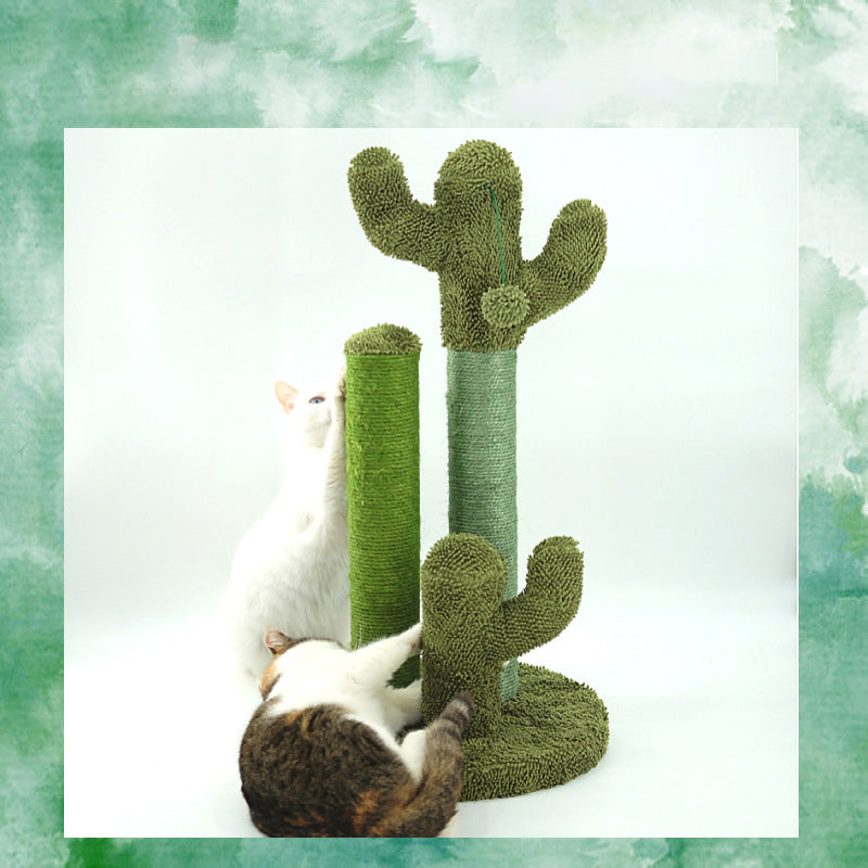 Cats Scratching Kitten Climbing Cactus Tree - Get It for Your Pets