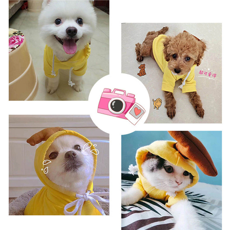 Cute Fruit Dog Clothes For Small Dogs Hoodies Winter Warm Fleece Pet Clothing Puppy Cat Costume Coat For French Chihuahua Outfit - Get It for Your Pets - Pet Store