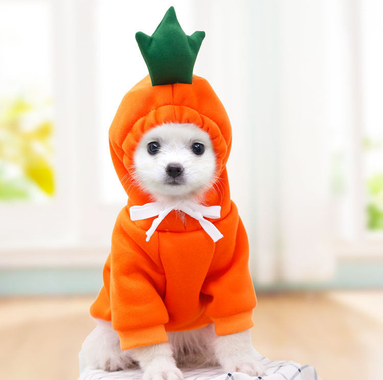 Cute Fruit Dog Clothes For Small Dogs Hoodies Winter Warm Fleece Pet Clothing Puppy Cat Costume Coat For French Chihuahua Outfit - Get It for Your Pets - Pet Store
