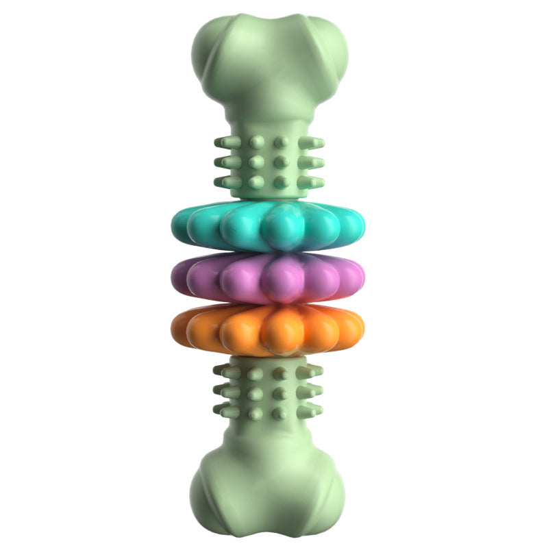 Dog Chew Toy Dog Bone Type  Dogs Teeth Cleaning Toys Indestructible TPR Bone Chewing Bite Resistant Teething Toys  Pet Products - Get It for Your Pets