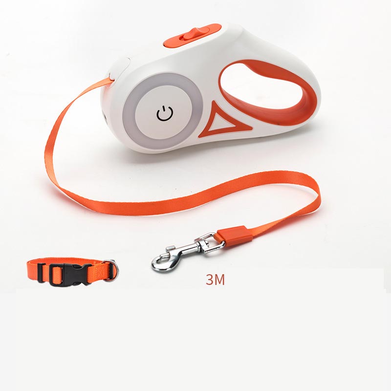 Dog Leash Retractable Leash And Dog Collar Spotlight Automatic Pet Dog Cat Traction Rope For Small Medium Dogs Pet Product - Get It for Your Pets