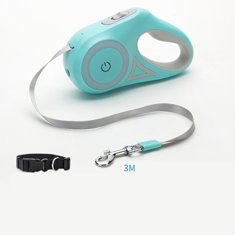 Dog Leash Retractable Leash And Dog Collar Spotlight Automatic Pet Dog Cat Traction Rope For Small Medium Dogs Pet Product - Get It for Your Pets
