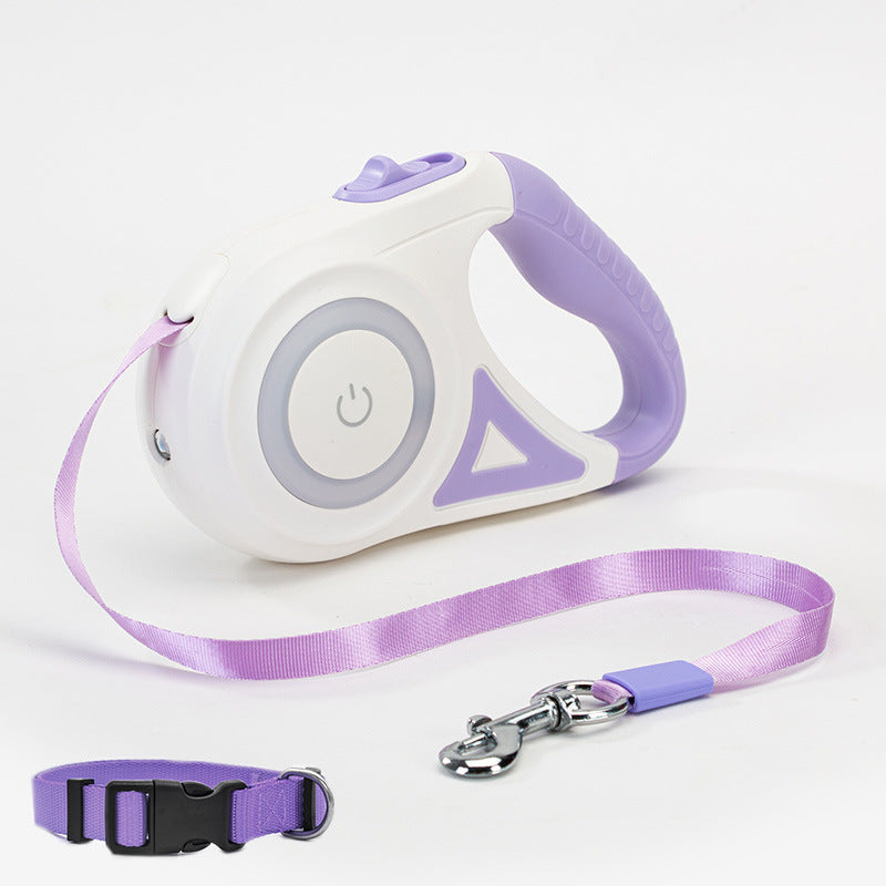 Dog Leash Retractable Leash And Dog Collar Spotlight Automatic Pet Dog Cat Traction Rope For Small Medium Dogs Pet Product - Get It for Your Pets