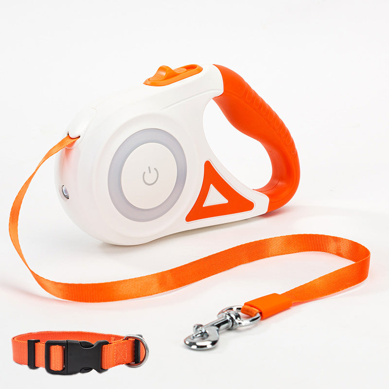 Dog Leash Retractable Leash And Dog Collar Spotlight Automatic Pet Dog Cat Traction Rope For Small Medium Dogs Pet Product - Get It for Your Pets