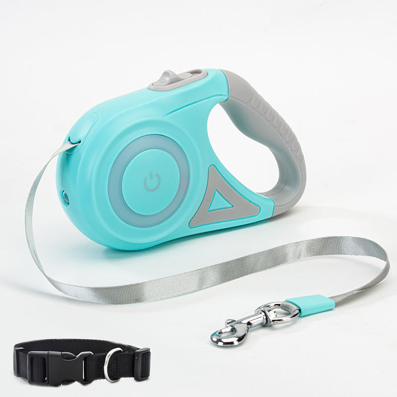 Dog Leash Retractable Leash And Dog Collar Spotlight Automatic Pet Dog Cat Traction Rope For Small Medium Dogs Pet Product - Get It for Your Pets