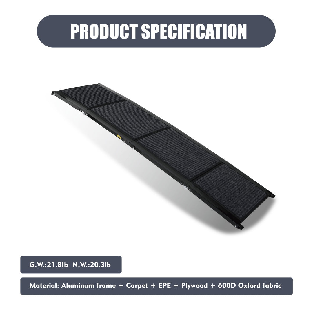 Dog Ramp For Car 71 Long  19.5 Wide Portable Dog Ramps For Large Dogs With Non-Slip Rug Surface Dog Car Ramp For SUV Car  Truck, Folding Dog Ramp Up To 250LBS - Get It for Your Pets - Pet Store