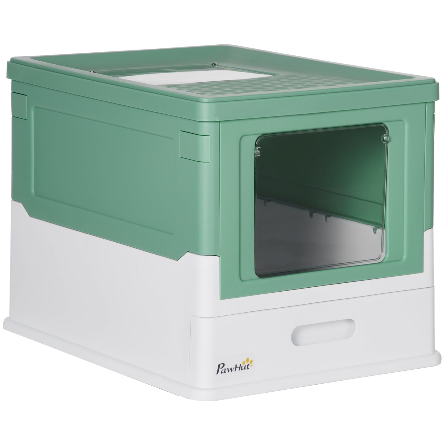 Fully Enclosed Cat Litter Box Portable Pet Toilet With Spoon Large Space - Get It for Your Pets - Pet Store