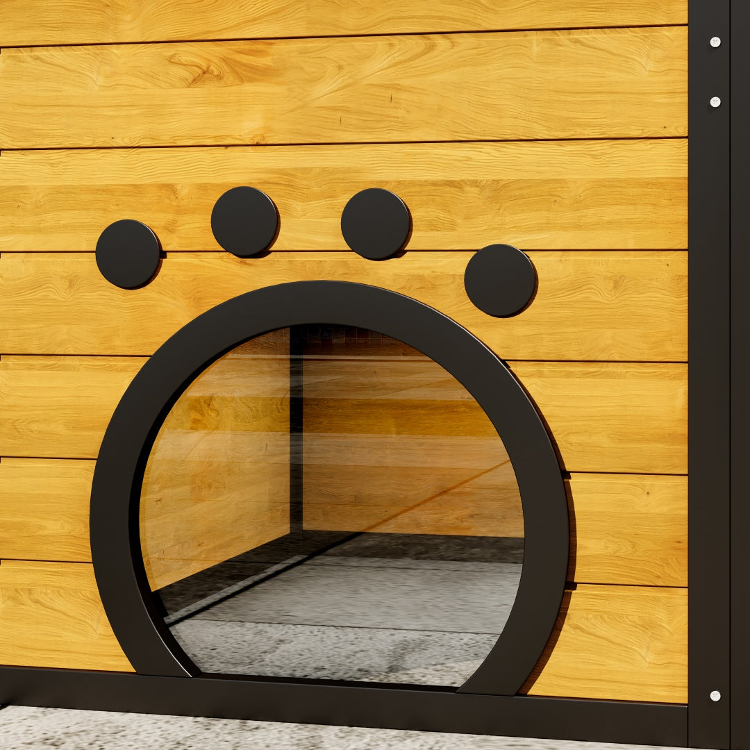 GO Large Cat Catio 4 Tiers Cat Enclosure For Outdoor, Cat House Weatherproof Attached To Window For Multiple Cats With Platforms And Resting Rooms, Brown - Get It for Your Pets - Pet Store