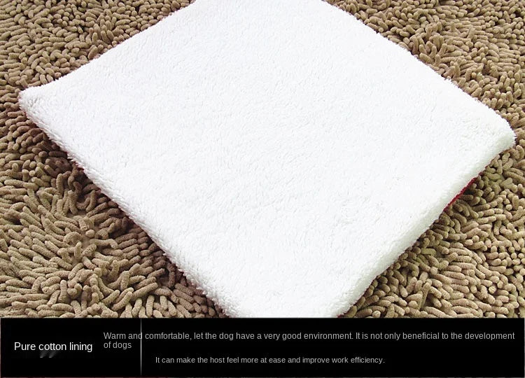 Cute Dog and Cat Supplies - Soft Pink Washable Cushion Baskets, Warm Bed House for Puppy, Rabbit Home, Kennel