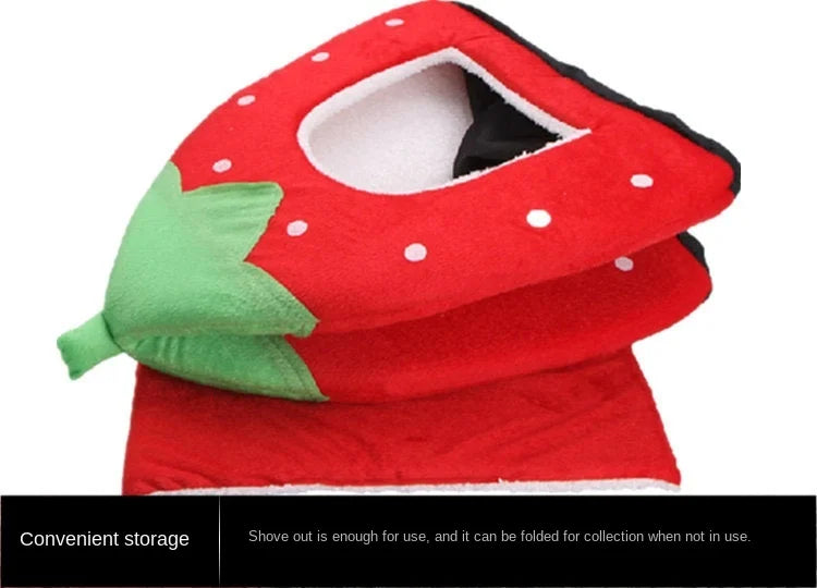 Cute Dog and Cat Supplies - Soft Pink Washable Cushion Baskets, Warm Bed House for Puppy, Rabbit Home, Kennel