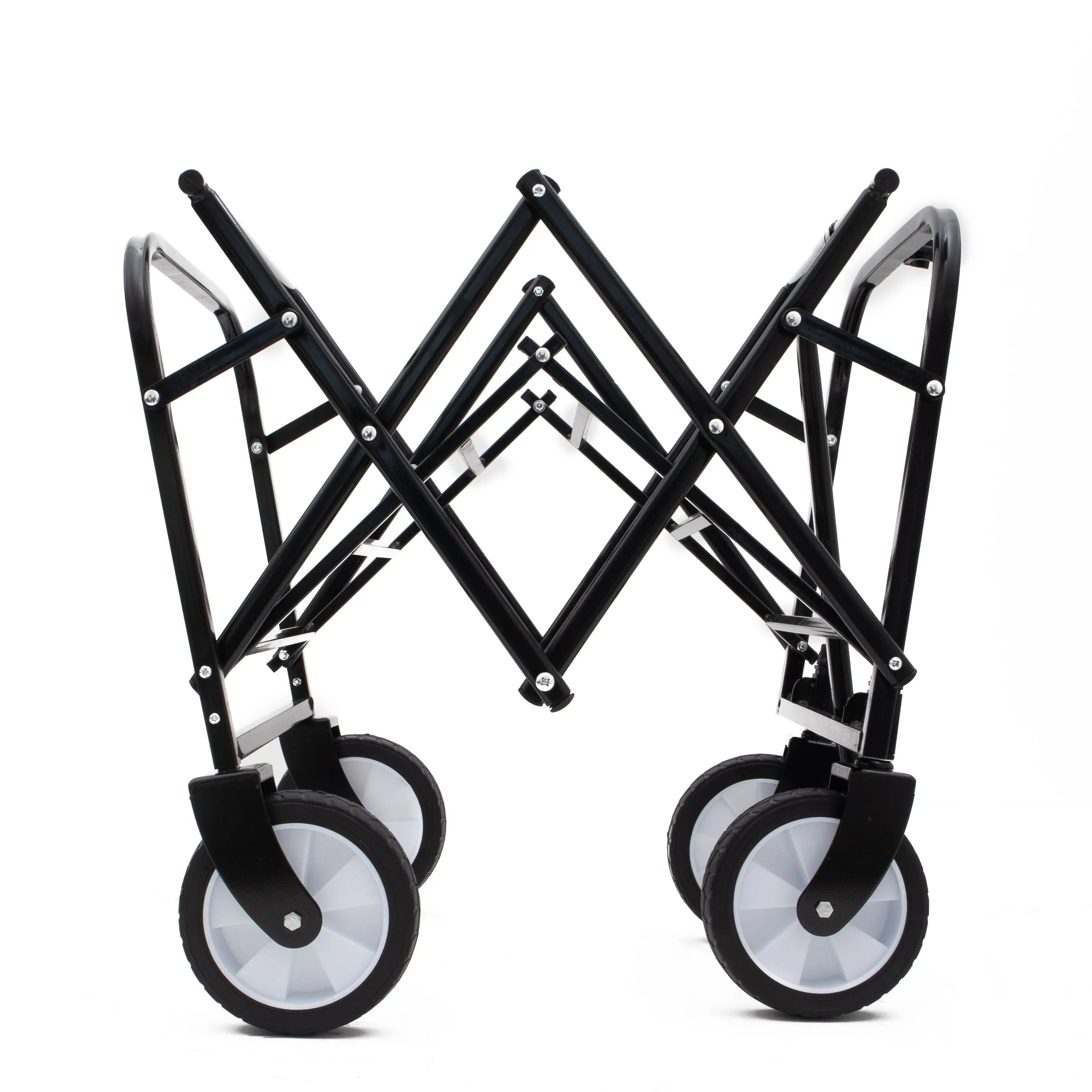 DB Minimeetall Heavy Duty Collapsible Foldable Wagon Cart Multi-Use Beach Utility & Grocery Cart Portable Folding Wagon