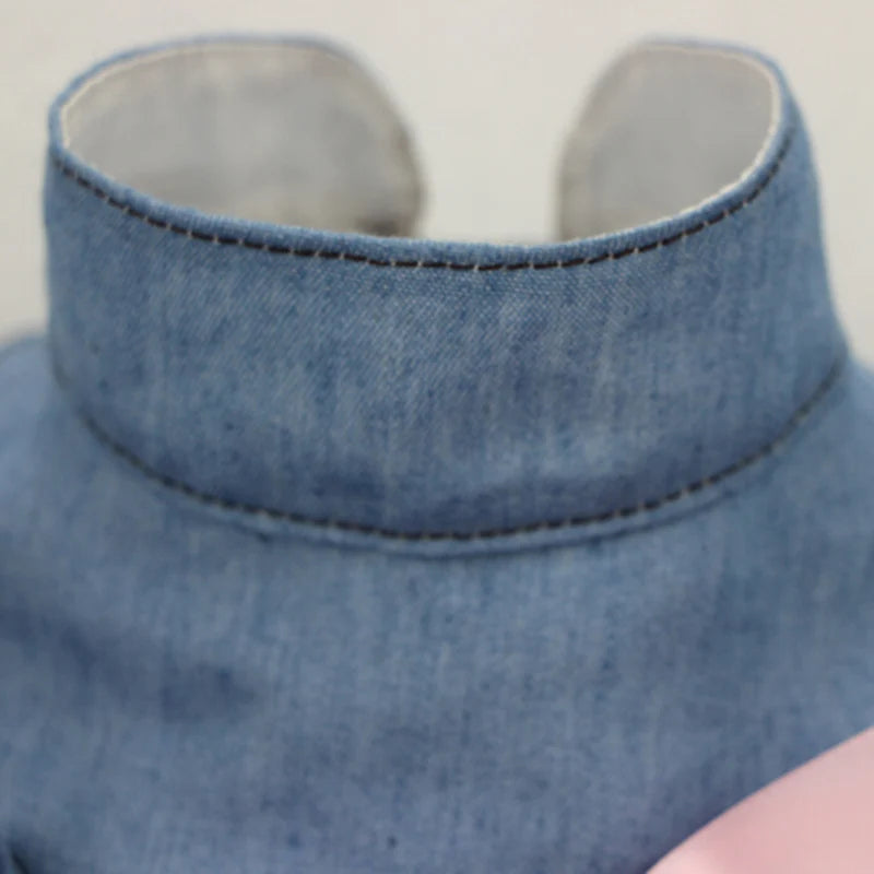 Denim Sphynx Cat Dress Skirt Summer Girl Female Pet Clothes for Cats Gotas Kitten Garfield Dresses mascotas Costume Dog Clothing