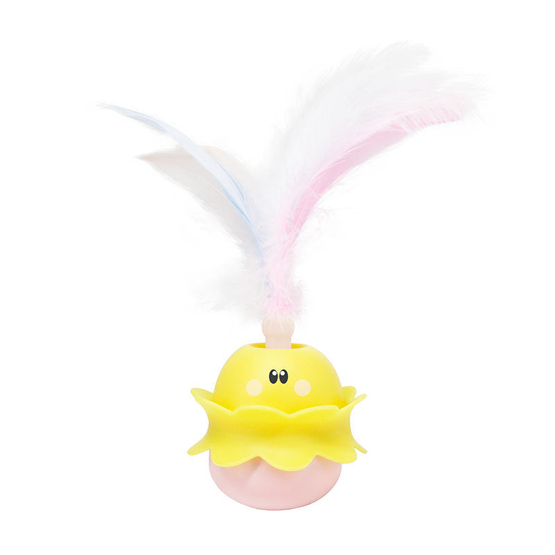 Interactive Automatic Cat Feather Toy, Rotating With LED Light, Rechargeable Electronic Chirping Toys For Indoor Cats. - Get It for Your Pets - Pet Store