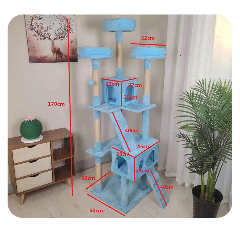 Large Cat Climbing Frame Toy Grab Column Grinding Claw Multi-layer Jumping Platform - Get It for Your Pets