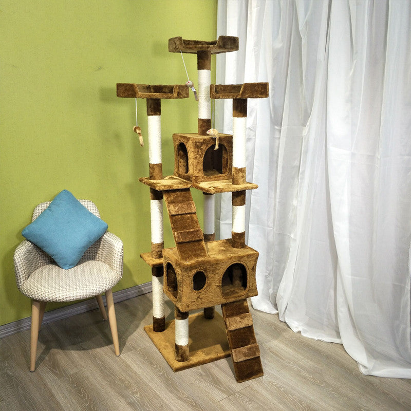Large Cat Climbing Frame Toy Grab Column Grinding Claw Multi-layer Jumping Platform - Get It for Your Pets
