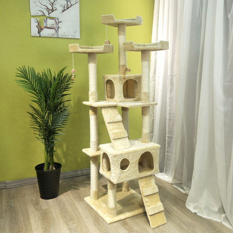 Large Cat Climbing Frame Toy Grab Column Grinding Claw Multi-layer Jumping Platform - Get It for Your Pets