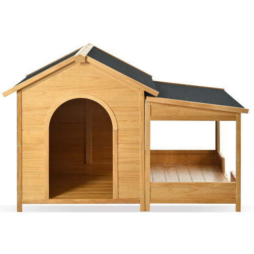 Large Wooden Dog House With Porch - Get It for Your Pets - Pet Store
