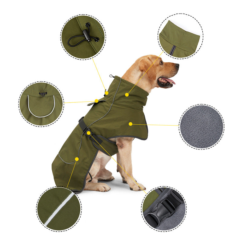 Medium And Large Dogs Handsome Winter Warm Clothing Snowproof Pet Supplies - Get It for Your Pets - Pet Store