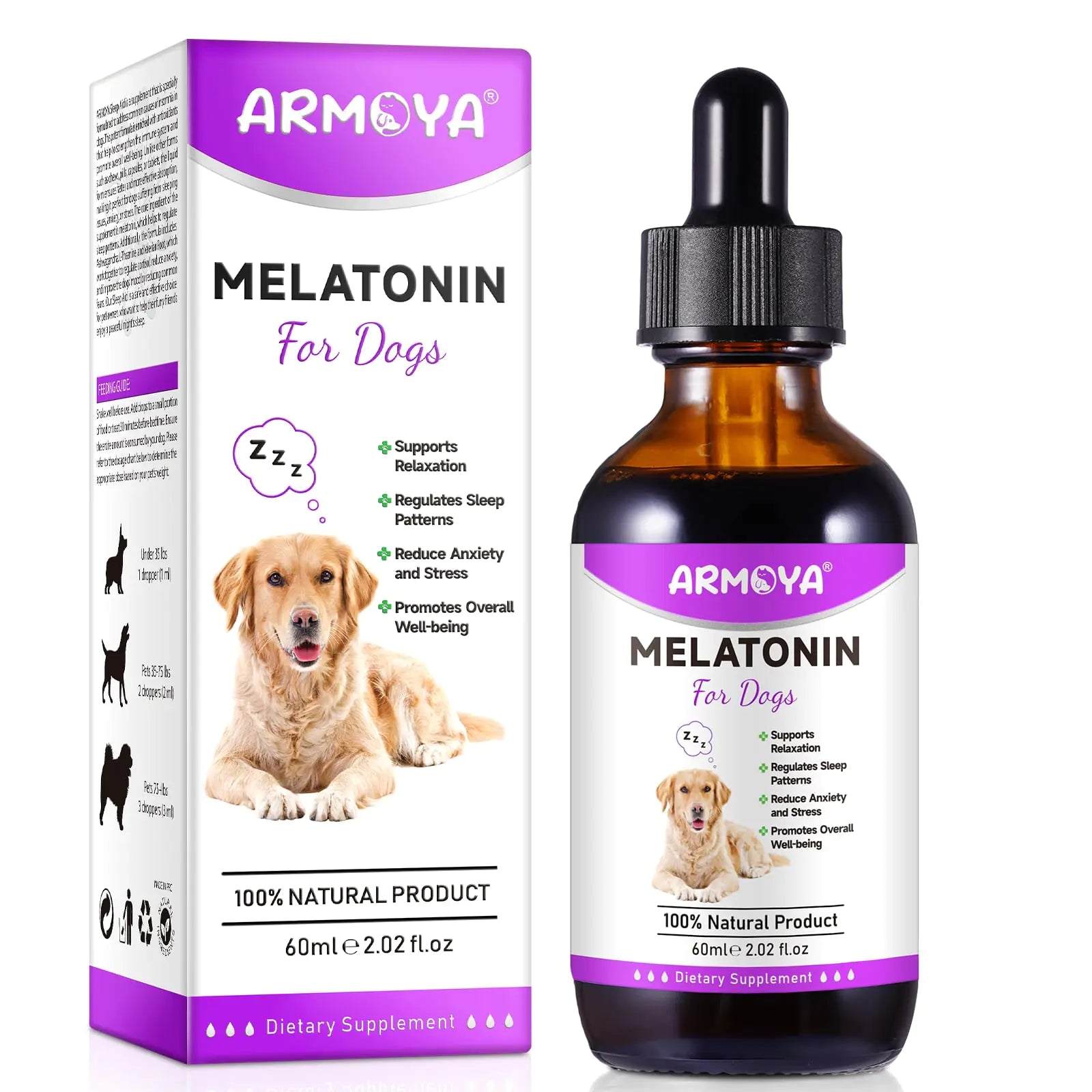Melatonin for Dogs - Dog Melatonin - Dog Melatonin for Small Dogs - Cat Melatonin - Anxiety & Stress Relief - Promote Relaxation & Deep Sleep for Cat & Dog - Get It for Your Pets