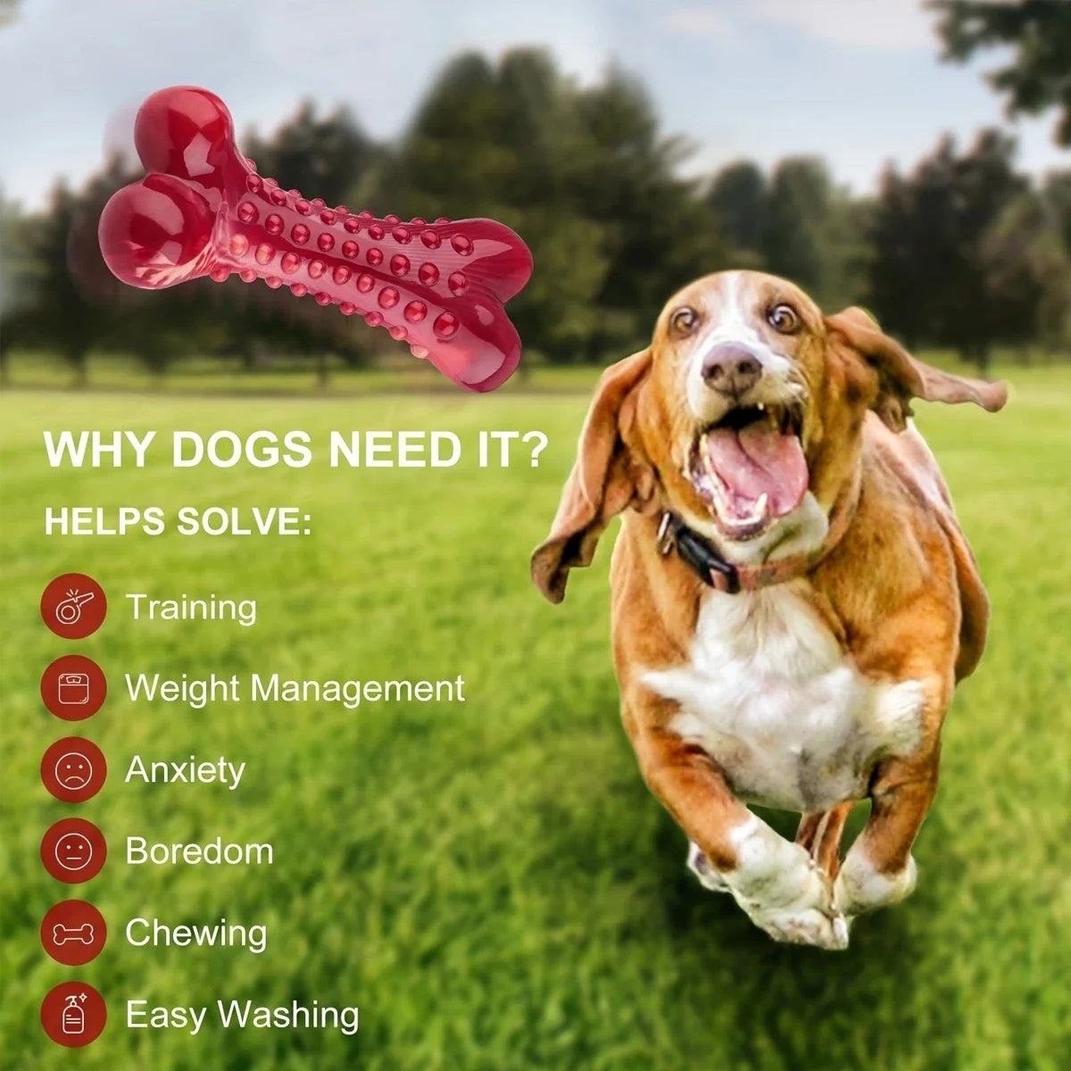 Natural Rubber Chew Toy Suitable For Aggressive Dogs - Durable And Long-Lasting Suitable For Dogs Chewing Heavy Objects - Get It for Your Pets