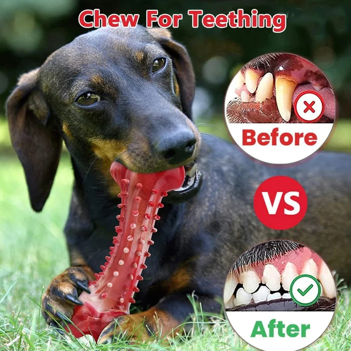 Natural Rubber Chew Toy Suitable For Aggressive Dogs - Durable And Long-Lasting Suitable For Dogs Chewing Heavy Objects - Get It for Your Pets