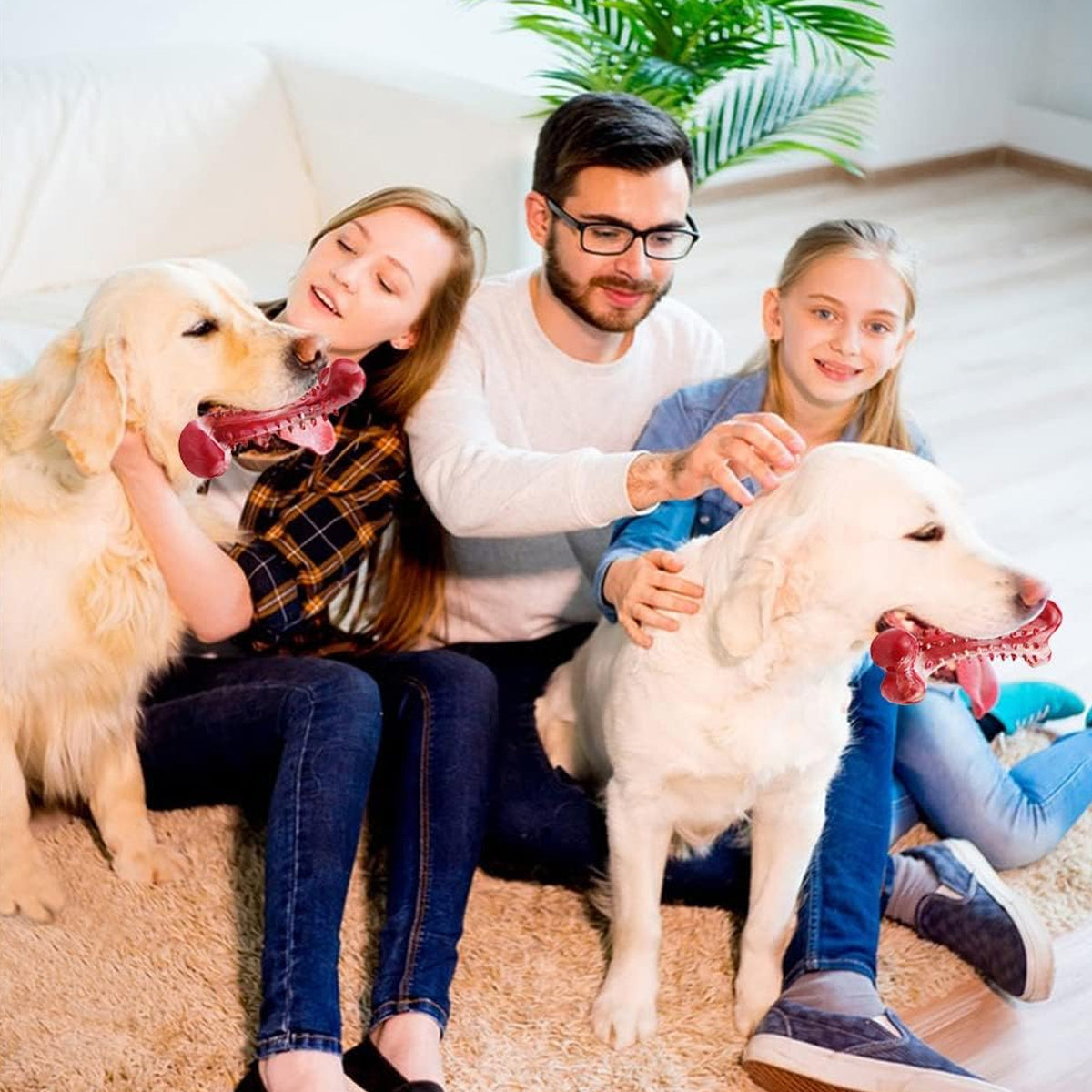 Natural Rubber Chew Toy Suitable For Aggressive Dogs - Durable And Long-Lasting Suitable For Dogs Chewing Heavy Objects - Get It for Your Pets